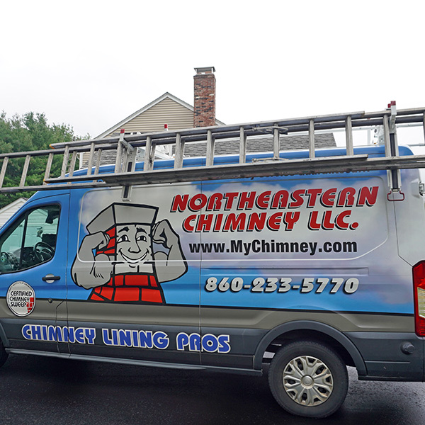 Chimney masonry rebuilding and chimney liner installation in Bloomfield, CT and Windsor CT